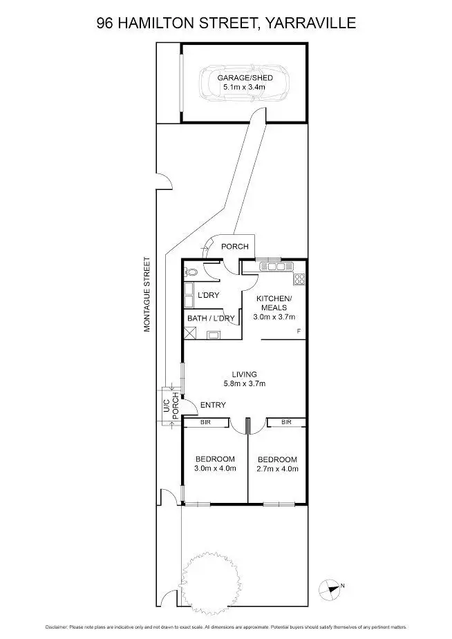Floorplan of Homely house listing, 96 Hamilton Street, Yarraville VIC 3013