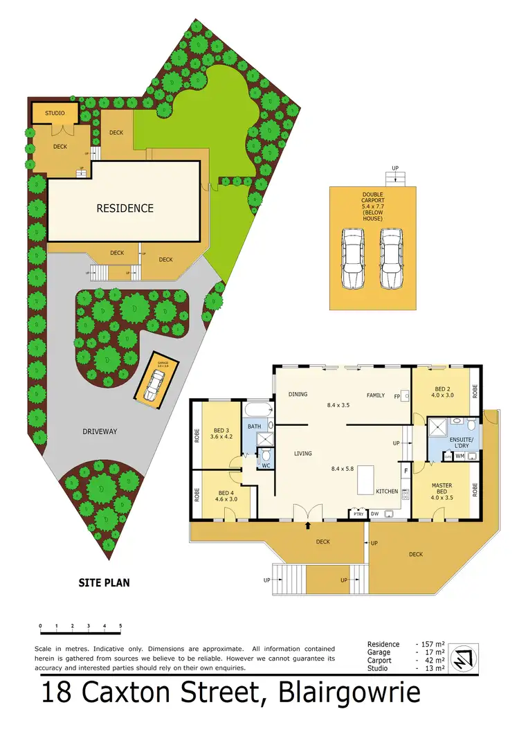 Floorplan of Homely house listing, 18 Caxton Street, Blairgowrie VIC 3942