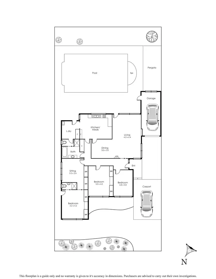 Floorplan of Homely house listing, 40 Yackatoon Avenue, Aspendale VIC 3195