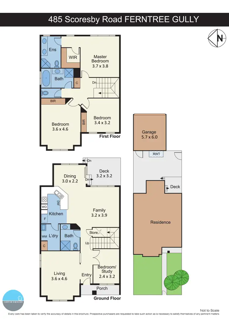 Floorplan of Homely house listing, 485 Scoresby Road, Ferntree Gully VIC 3156