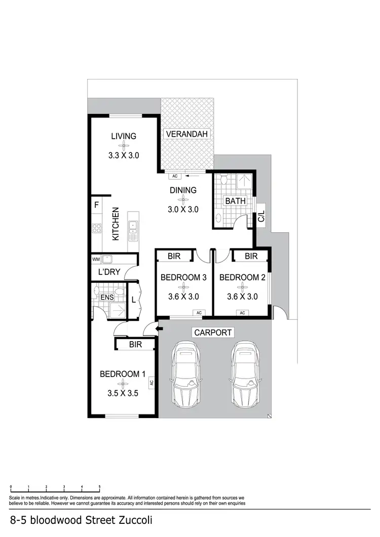Floorplan of Homely apartment listing, 8/5 Bloodwood Street, Zuccoli NT 832