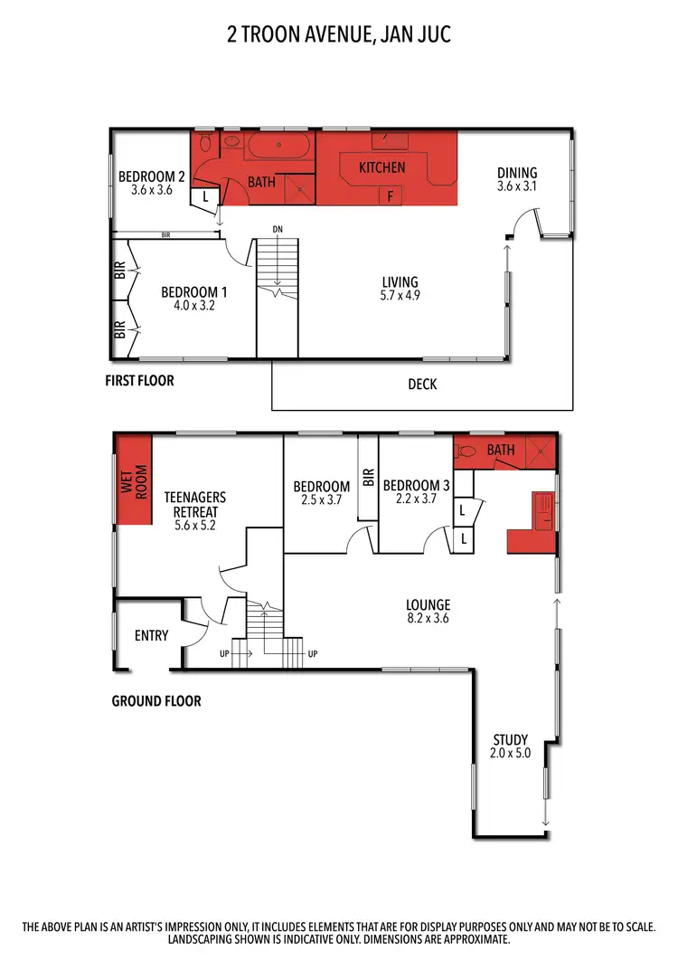Floorplan of Homely house listing, 2 Troon Avenue, Jan Juc VIC 3228