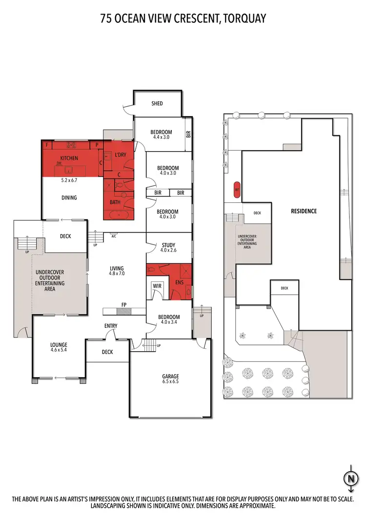 Floorplan of Homely house listing, 75 Ocean View Crescent, Torquay VIC 3228