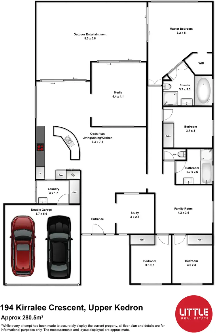 Floorplan of Homely house listing, 194 Kirralee Crescent, Upper Kedron QLD 4055