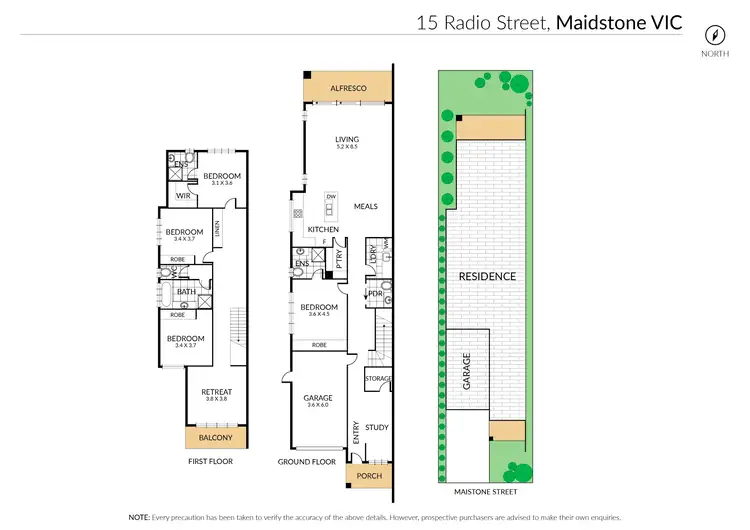Floorplan of Homely townhouse listing, 15B Radio Street, Maidstone VIC 3012