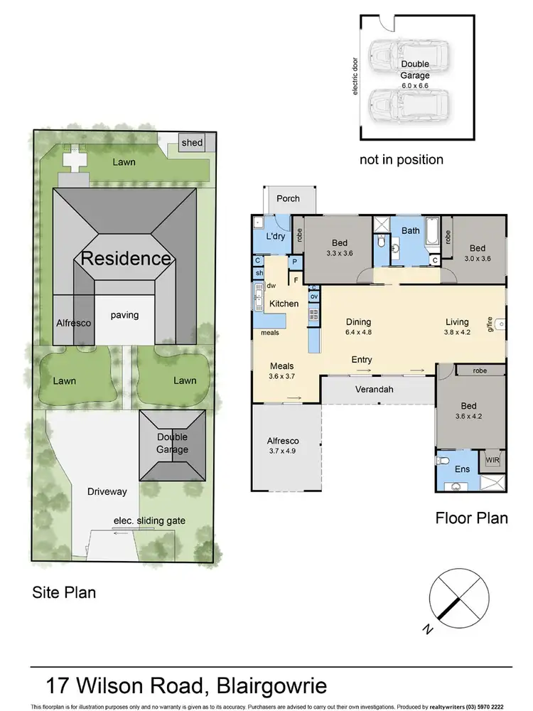 Floorplan of Homely house listing, 17 Wilson Road, Blairgowrie VIC 3942
