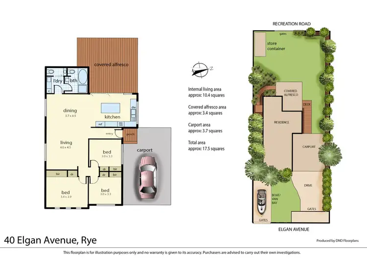 Floorplan of Homely house listing, 40 Elgan Avenue, Rye VIC 3941