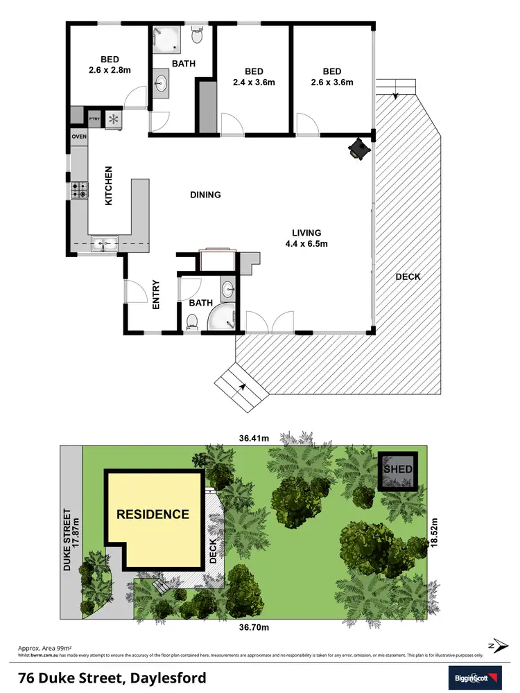 Floorplan of Homely house listing, 76 Duke Street, Daylesford VIC 3460