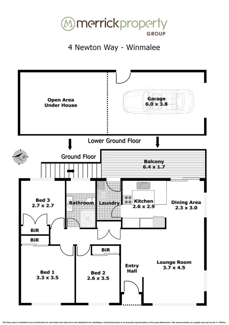 Floorplan of Homely semi-detached listing, 4 Newton Way, Winmalee NSW 2777