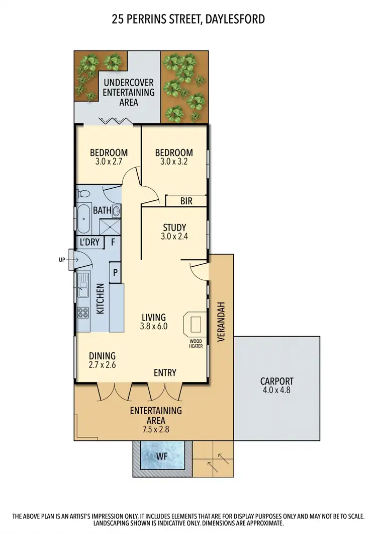 Floorplan of Homely house listing, 25 Perrins Street, Daylesford VIC 3460