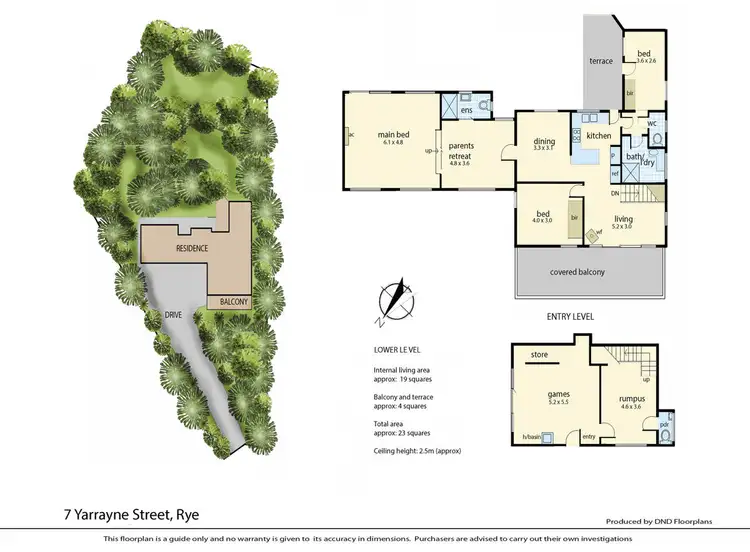Floorplan of Homely house listing, 7 Yarrayne Street, Rye VIC 3941