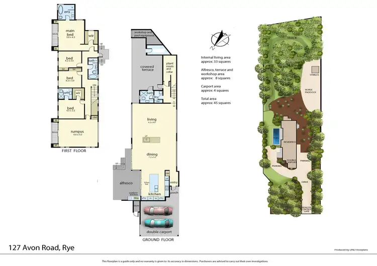 Floorplan of Homely house listing, 127 Avon Road, Rye VIC 3941