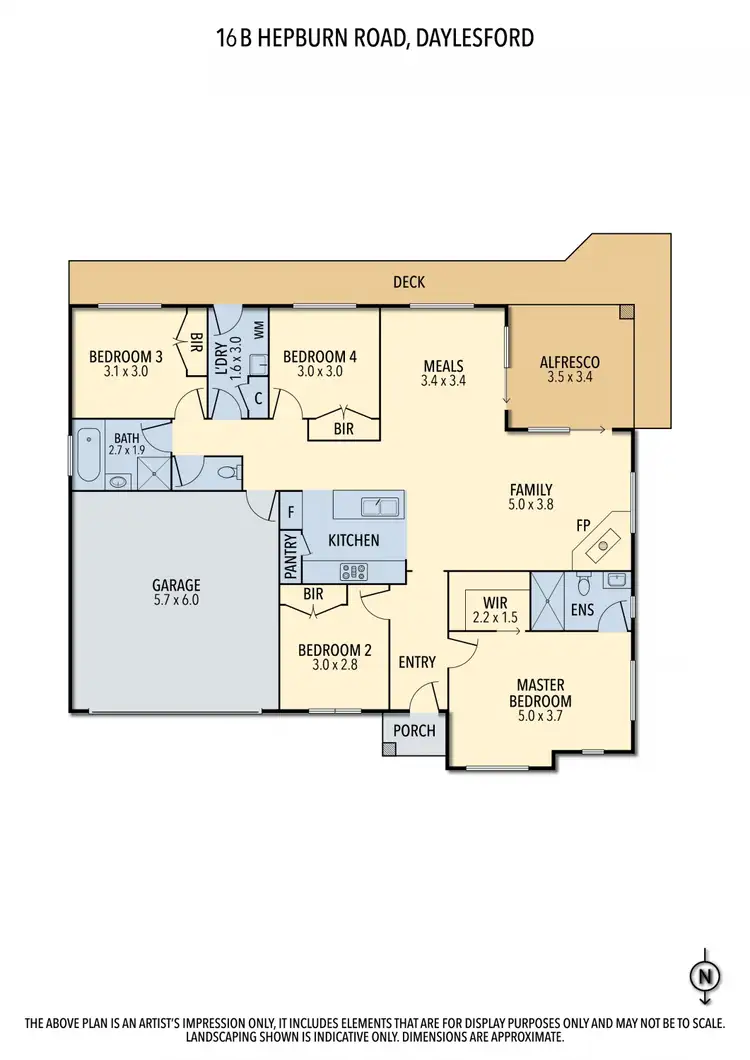 Floorplan of Homely house listing, 16B Hepburn Road, Daylesford VIC 3460