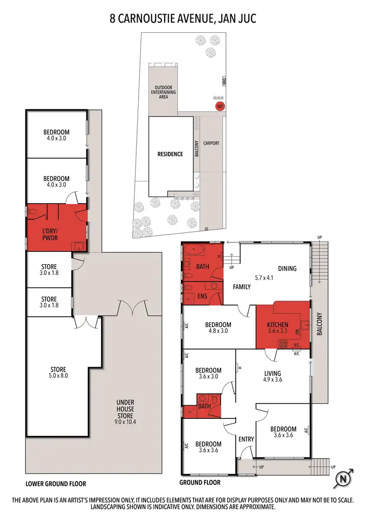 Floorplan of Homely house listing, 8 Carnoustie Avenue, Jan Juc VIC 3228