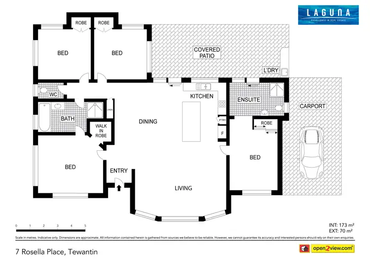 Floorplan of Homely house listing, 7 Rosella Place, Tewantin QLD 4565