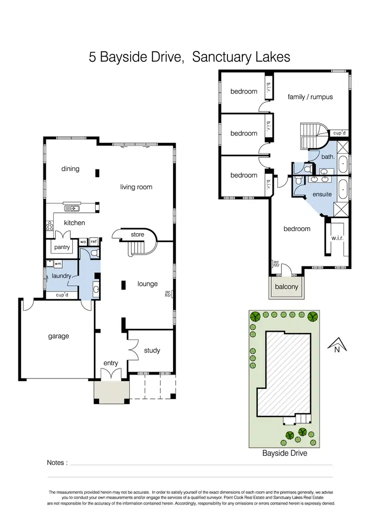 Floorplan of Homely house listing, 5 Bayside Drive, Sanctuary Lakes VIC 3030
