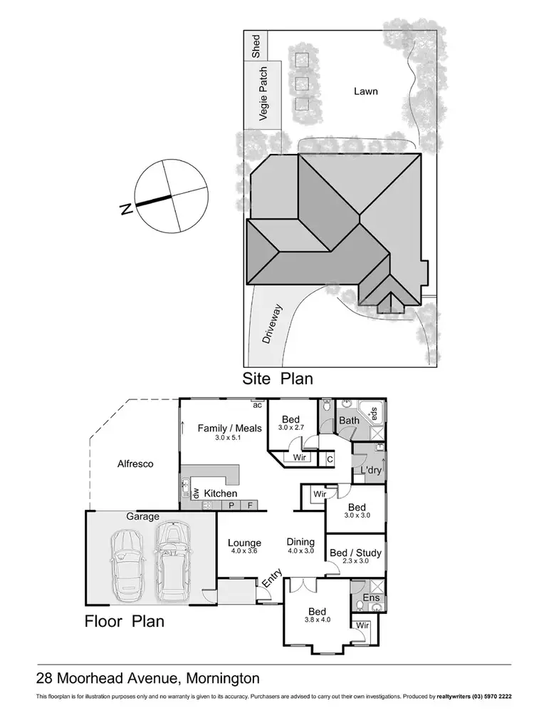 Floorplan of Homely house listing, 28 Moorhead Avenue, Mornington VIC 3931