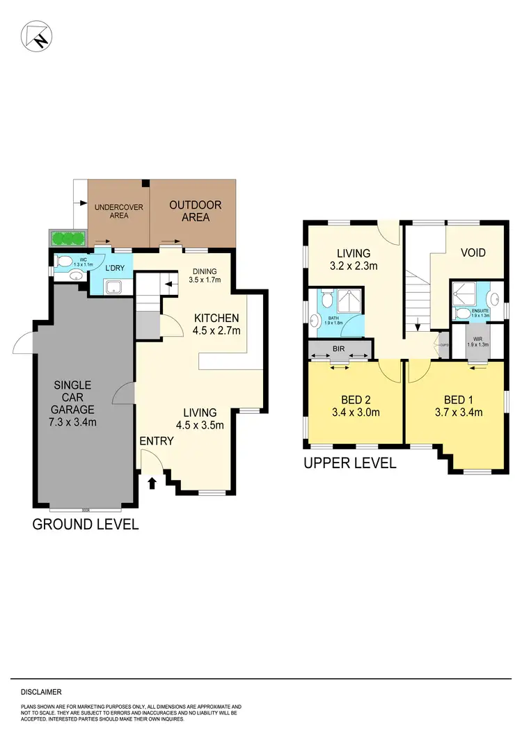 Floorplan of Homely townhouse listing, 2/719 Geelong Road, Canadian VIC 3350