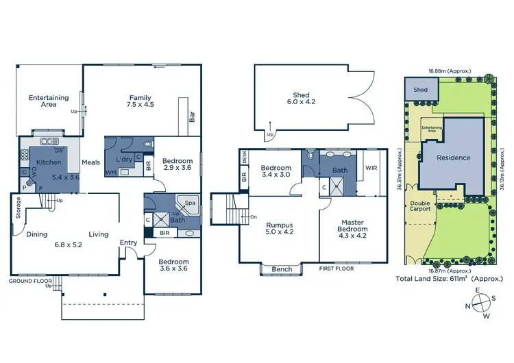 Floorplan of Homely house listing, 5 Hearty Street, Blackburn South VIC 3130