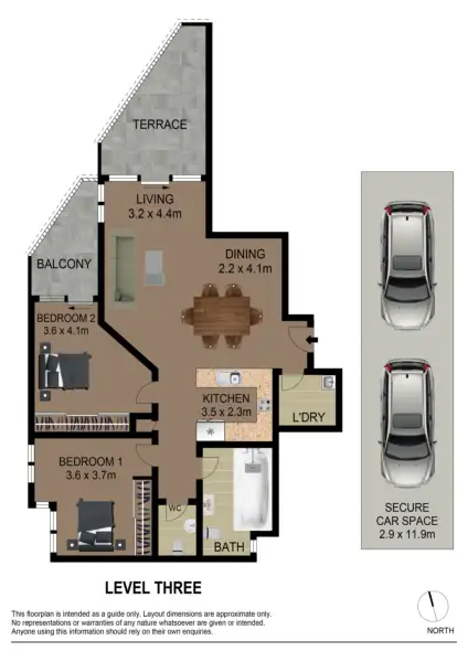 Floorplan of Homely apartment listing, 301/2 Jones Bay Road, Pyrmont NSW 2009