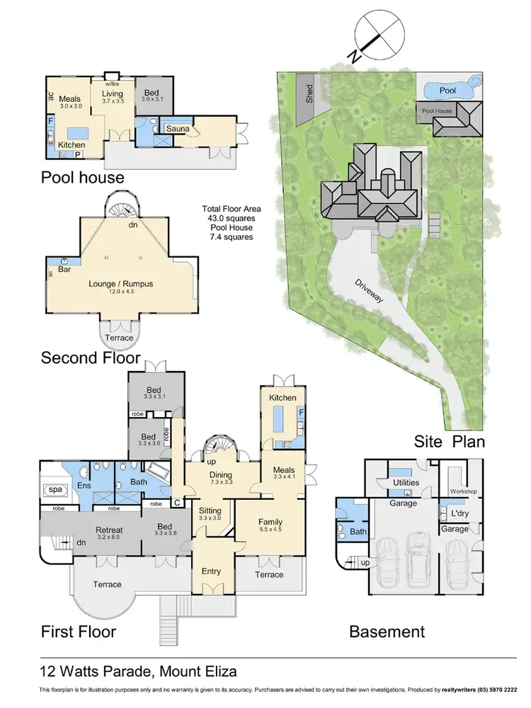 Floorplan of Homely house listing, 12 Watts Parade, Mount Eliza VIC 3930
