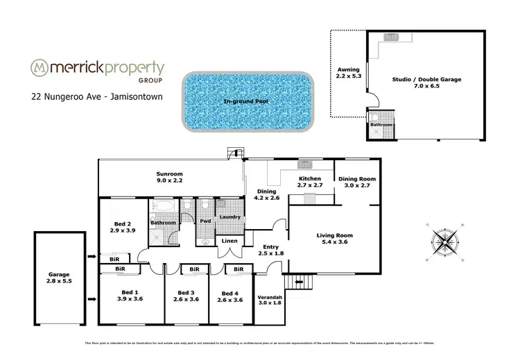 Floorplan of Homely house listing, 22 Nungeroo Avenue, Jamisontown NSW 2750