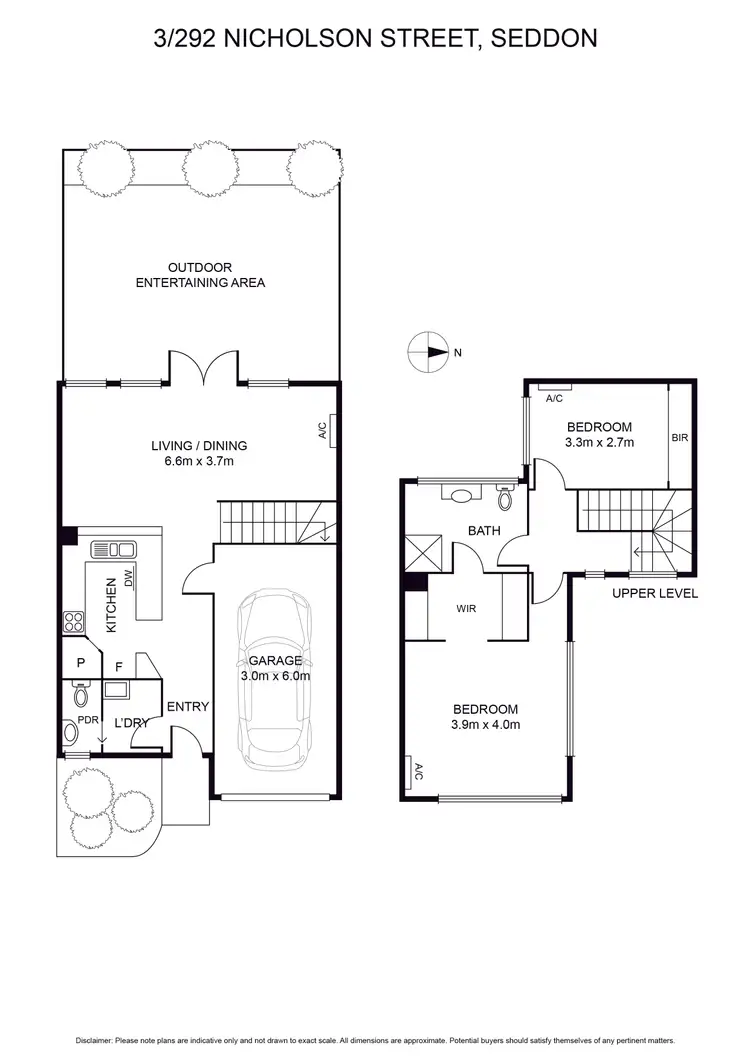 Floorplan of Homely house listing, 3/292 Nicholson Street, Seddon VIC 3011