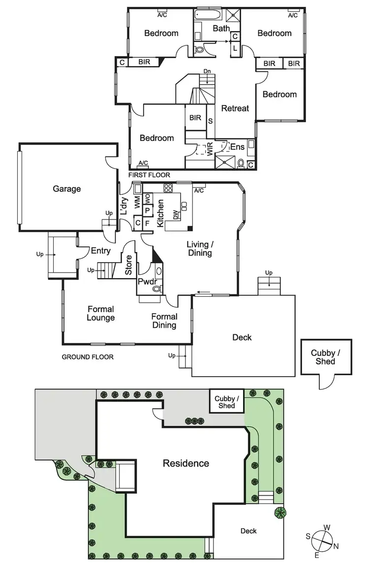 Floorplan of Homely townhouse listing, 361A Kooyong Road, Elsternwick VIC 3185