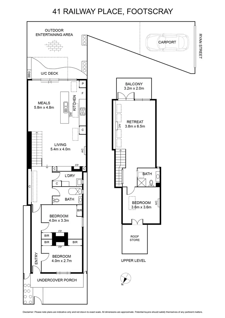 Floorplan of Homely house listing, 41 Railway Place, Footscray VIC 3011
