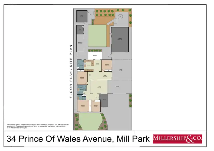 Floorplan of Homely house listing, 34 Prince Of Wales Avenue, Mill Park VIC 3082