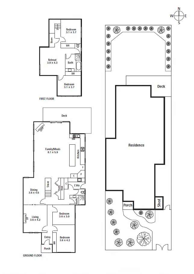 Floorplan of Homely house listing, 6 Sheffield Street, Caulfield South VIC 3162