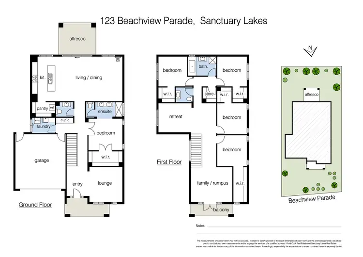 Floorplan of Homely house listing, 123 Beachview Parade, Sanctuary Lakes VIC 3030