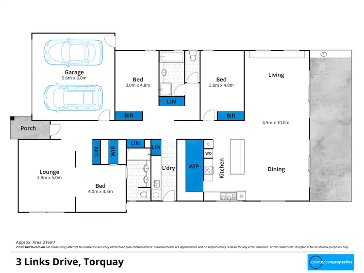 Floorplan of Homely house listing, 3 Links Drive, Torquay VIC 3228