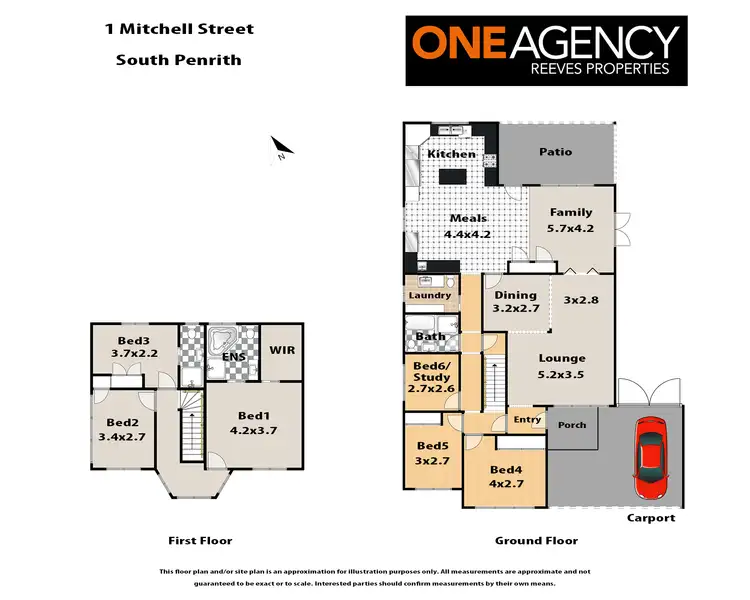 Floorplan of Homely house listing, 1 Mitchell Street, South Penrith NSW 2750