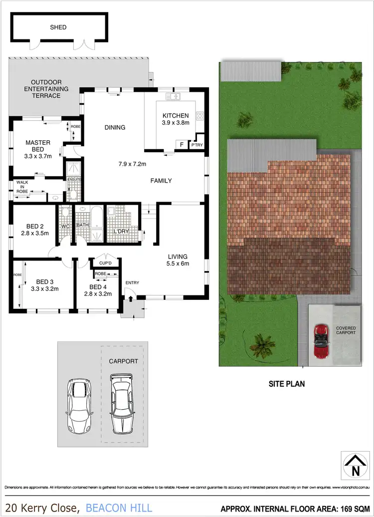Floorplan of Homely house listing, 20 Kerry Close, Beacon Hill NSW 2100