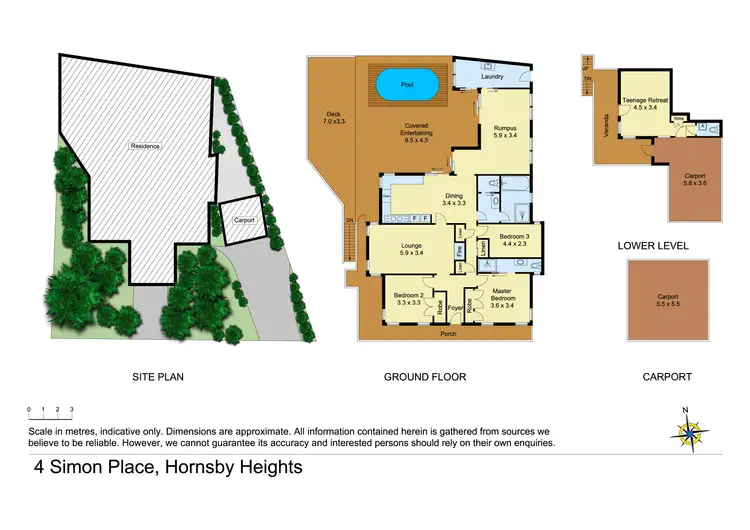 Floorplan of Homely house listing, 4 Simon Place, Hornsby Heights NSW 2077