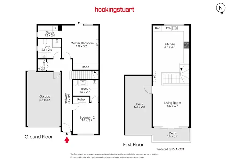 Floorplan of Homely townhouse listing, 5/23 De Carle Street, Coburg VIC 3058