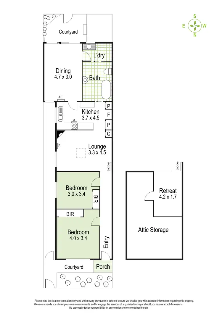 Floorplan of Homely house listing, 15 Marlborough Street, Balaclava VIC 3183