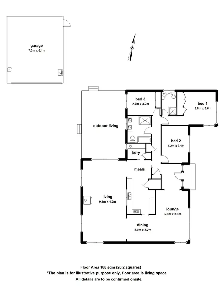 Floorplan of Homely house listing, 1434 Healesville - Koo Wee Rup Road, Woori Yallock VIC 3139