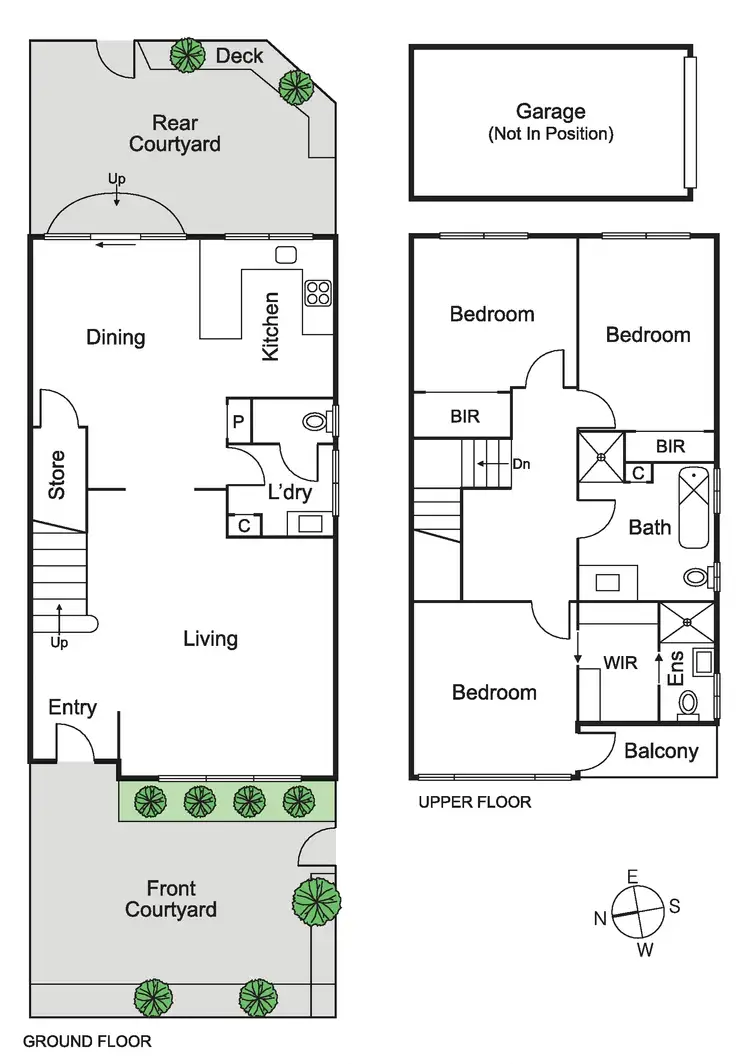 Floorplan of Homely townhouse listing, 2/436 Kooyong Road, Caulfield South VIC 3162