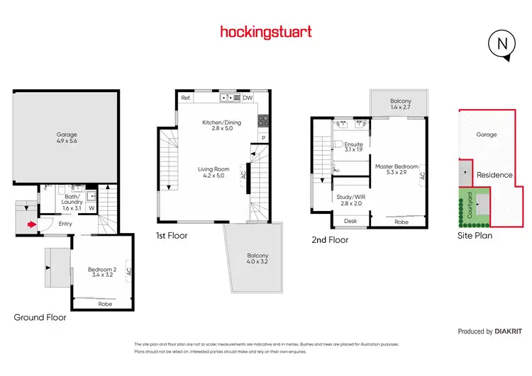 Floorplan of Homely townhouse listing, 4 Devon Place, Footscray VIC 3011
