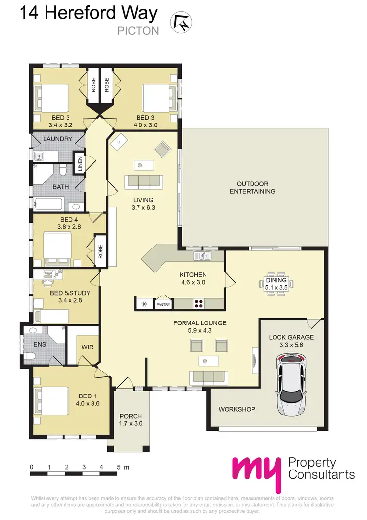 Floorplan of Homely house listing, 14 Hereford Way, Picton NSW 2571