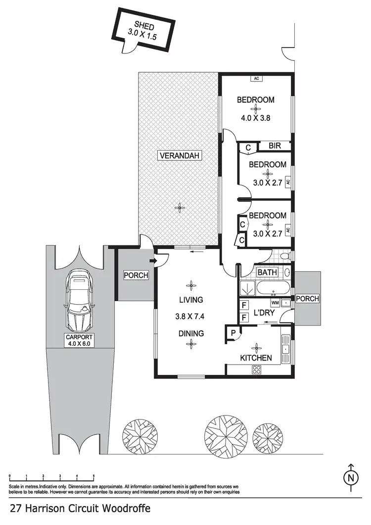 Floorplan of Homely house listing, 27 Harrison Circuit, Woodroffe NT 830
