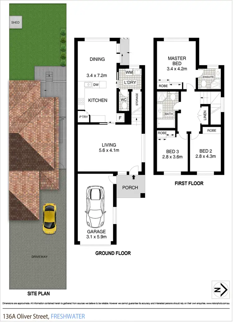 Floorplan of Homely house listing, 136A Oliver Street, Freshwater NSW 2096