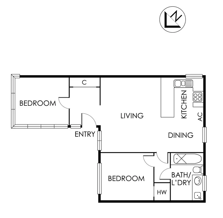 Floorplan of Homely apartment listing, 13/50 Fitzroy Street, St Kilda VIC 3182