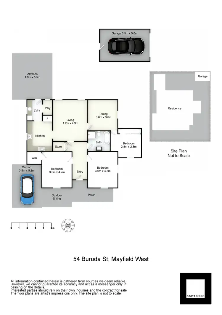 Floorplan of Homely house listing, 54 Buruda Street, Mayfield NSW 2304