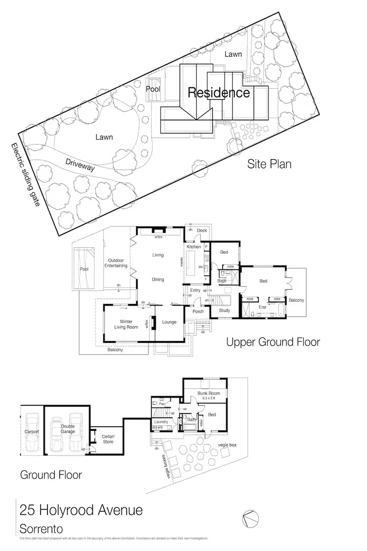 Floorplan of Homely house listing, 25 Holyrood Avenue, Sorrento VIC 3943