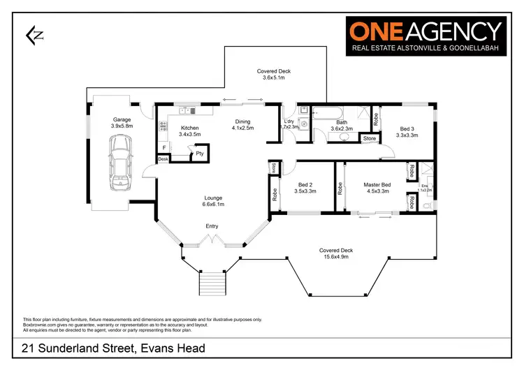 Floorplan of Homely house listing, 21 Sunderland Street, Evans Head NSW 2473
