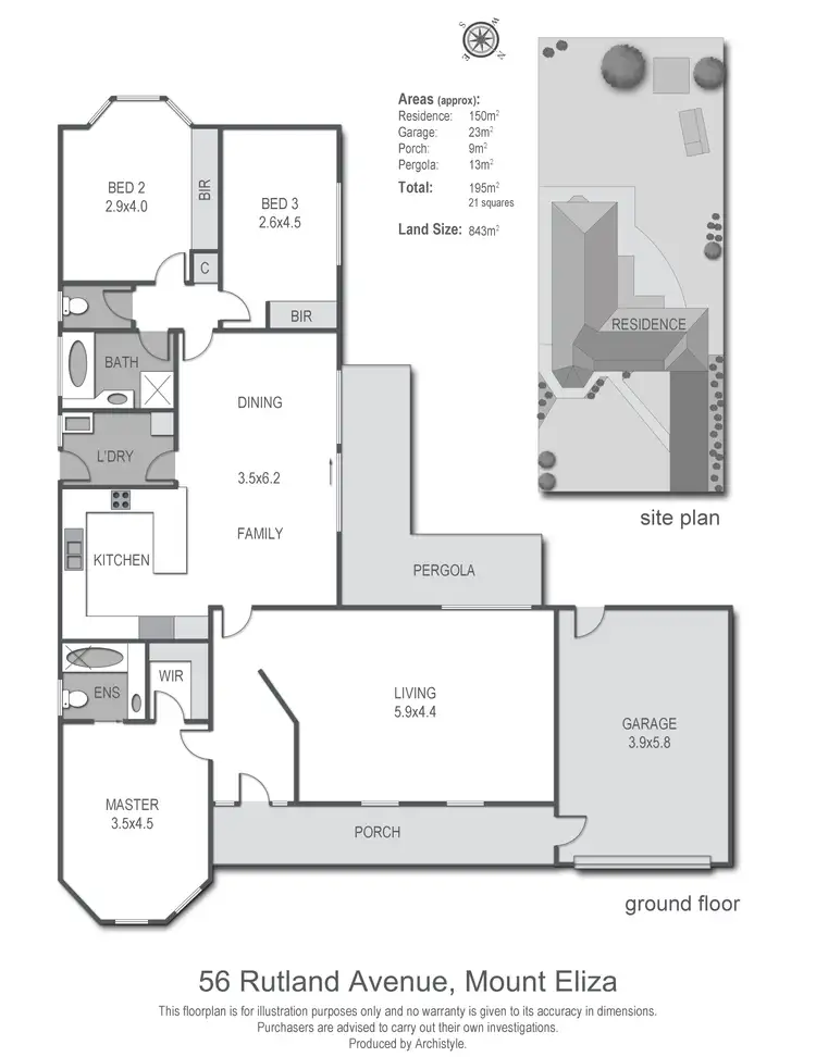 Floorplan of Homely house listing, 56 Rutland Avenue, Mount Eliza VIC 3930