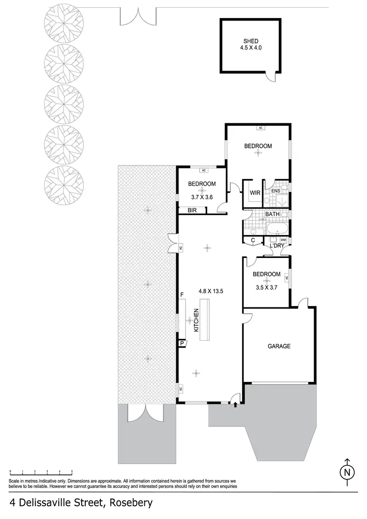Floorplan of Homely house listing, 4 Delissaville Place, Rosebery NT 832
